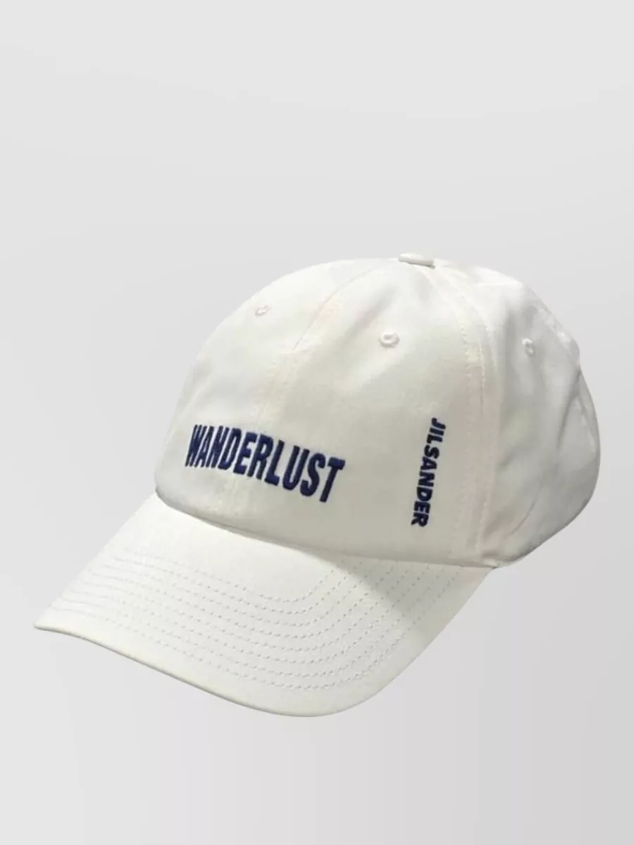 Jil Sander Cotton Logo-Embroidered Cap