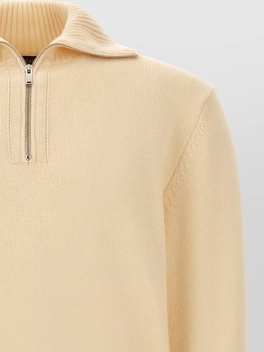 Zanone Cashmere Half-Zip Sweater