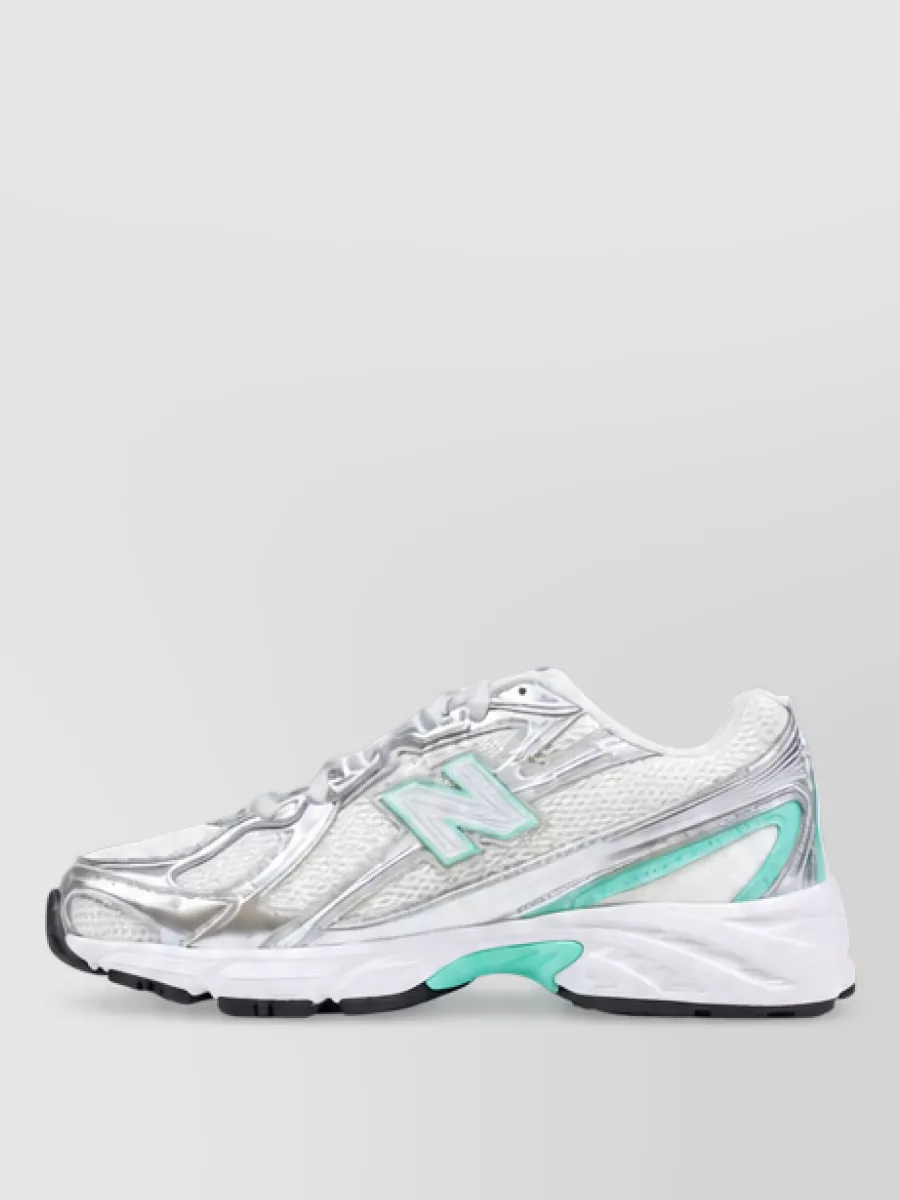 New Balance Silver Low-Top Sneakers