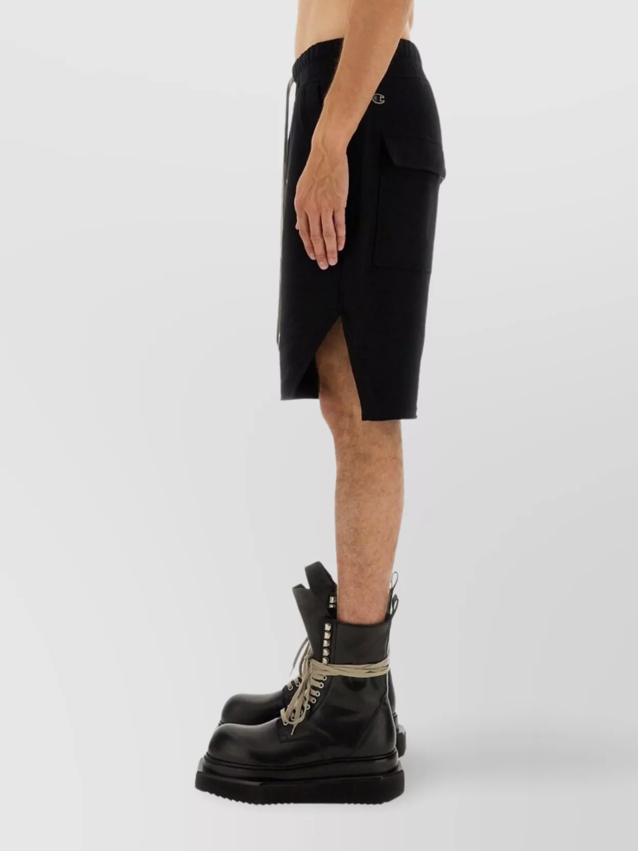 Rick Owens Beveled Knee Length Shorts
