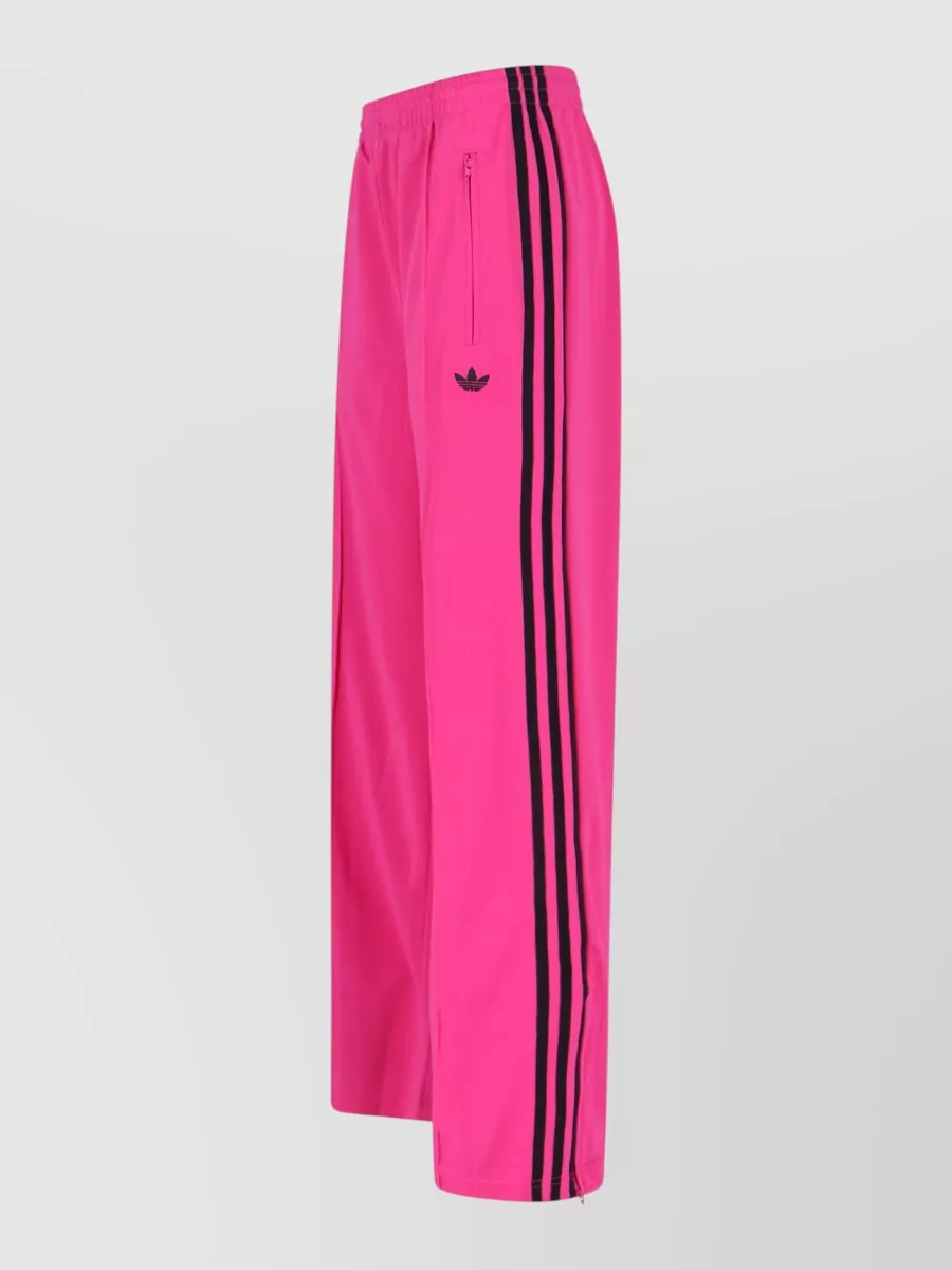 Adidas Straight Trousers Side Stripes Zip Pockets