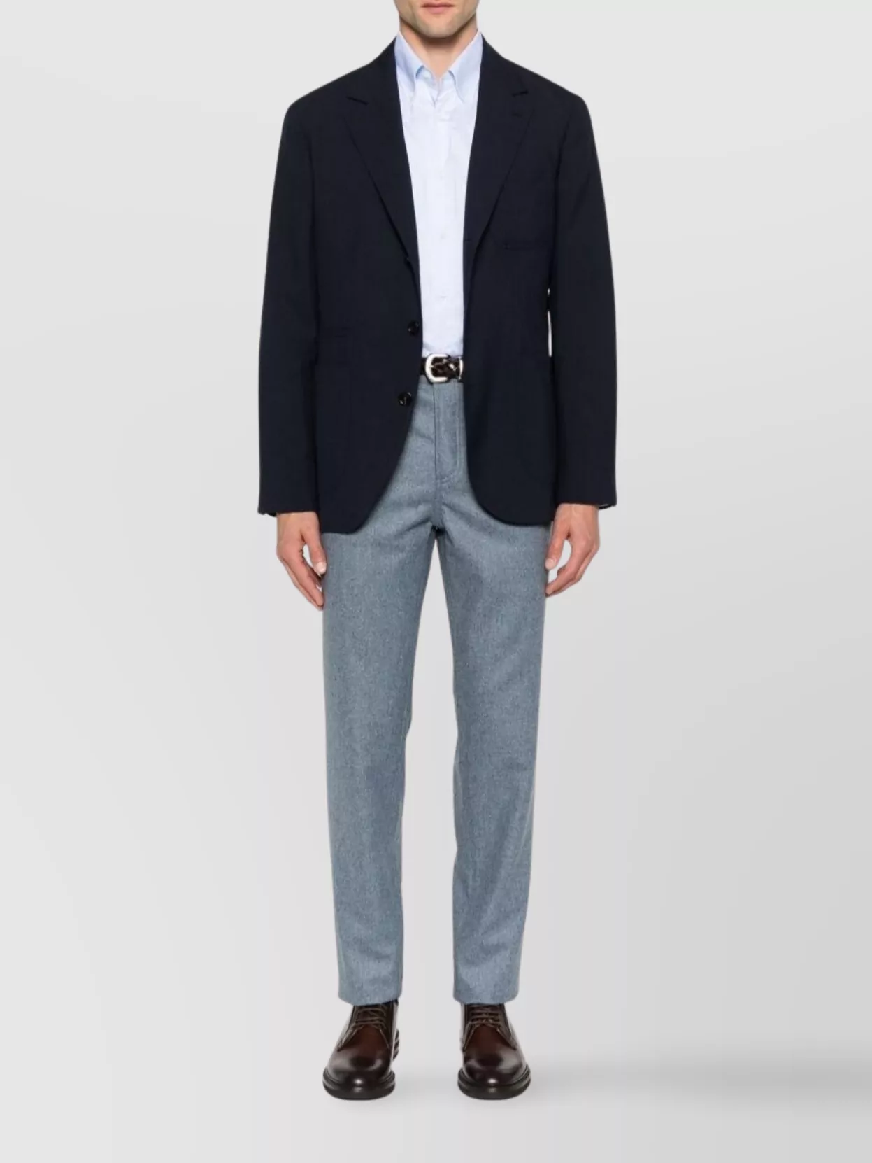 Brunello Cucinelli Wool Trousers With Straight Leg And Pockets