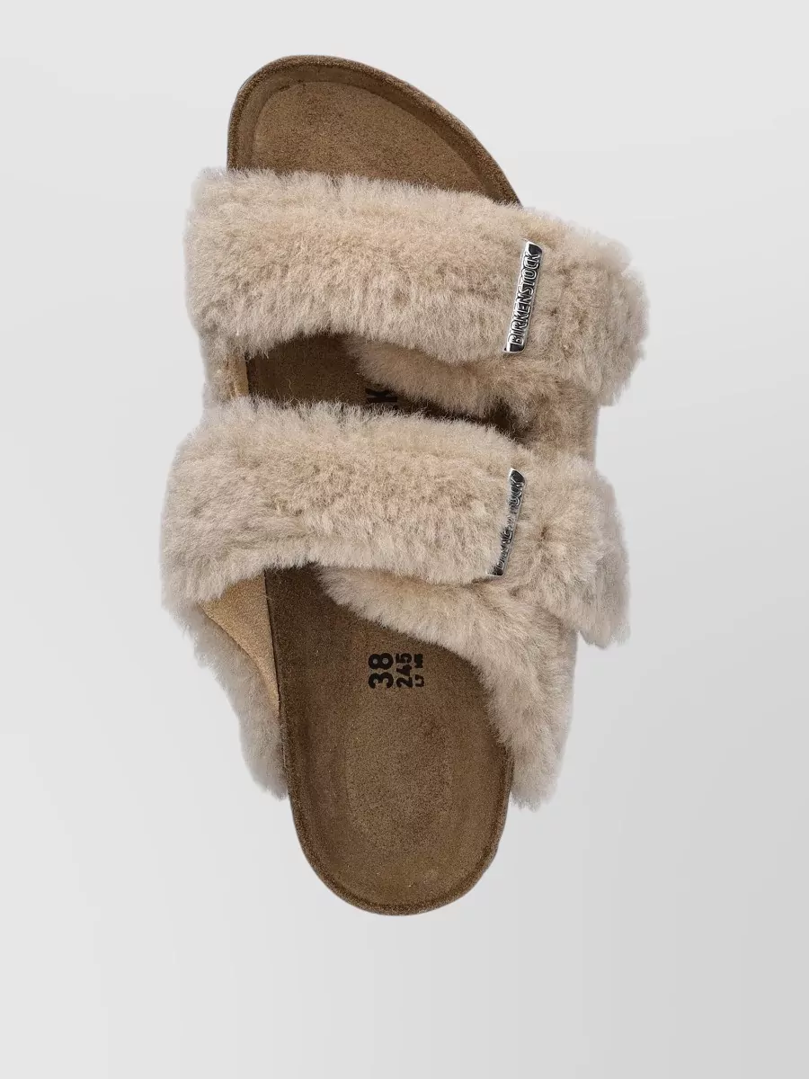 Birkenstock Arizona Flat Sandals Faux Fur Straps