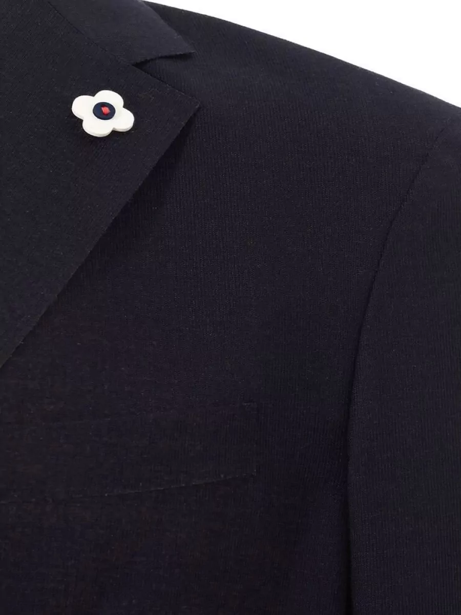 Lardini Cotton Single-Breasted Blazer