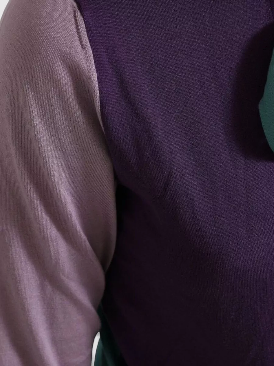 Dolce&Gabbana Silk Tie-Neck Sweater