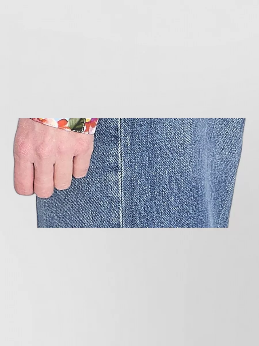 Dolce&Gabbana Floral-Bouquet-Print Cotton Cropped Knot-Detail Shirt