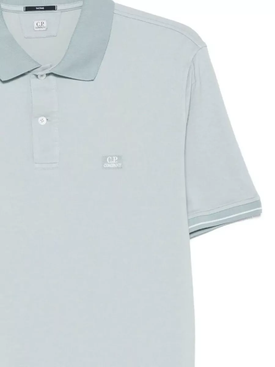 C.p. Company Logo-Patch Polo Shirt