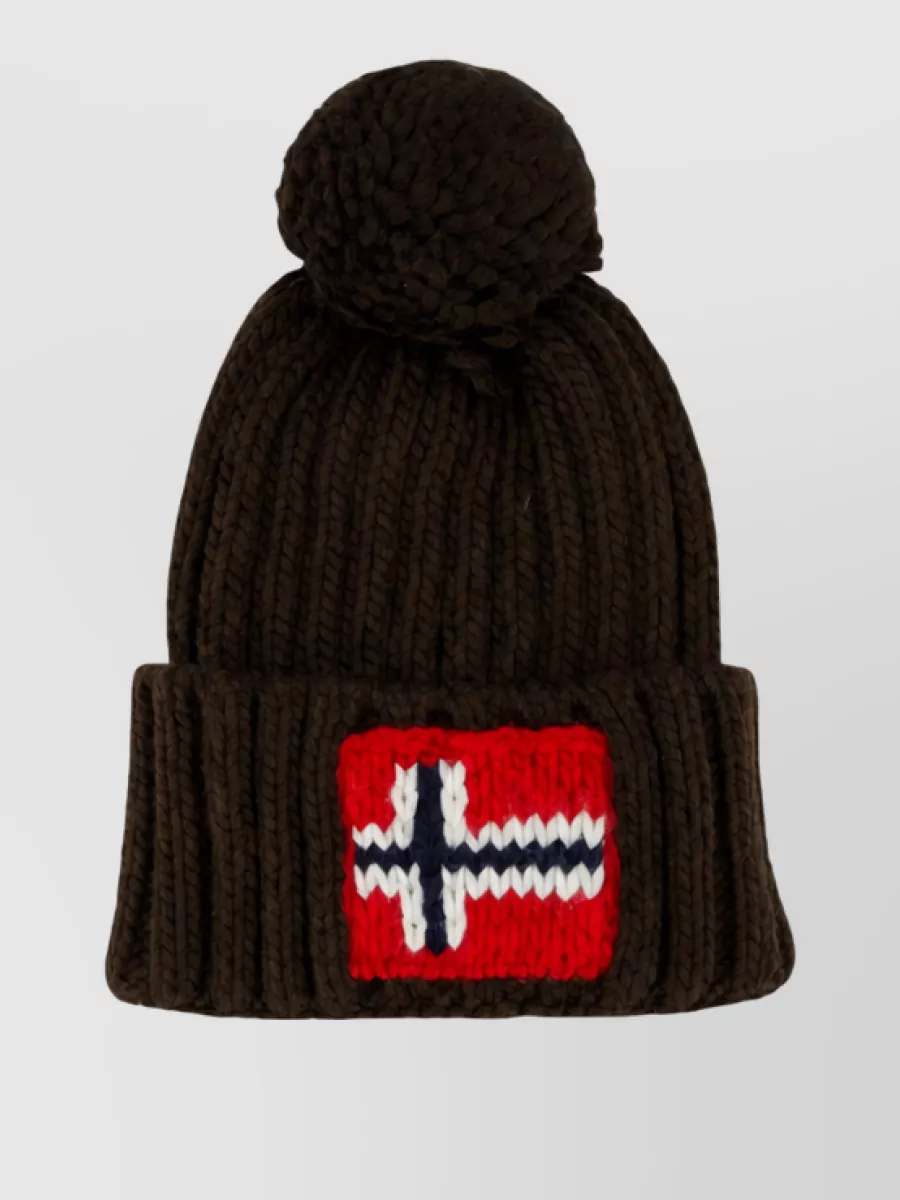 Napapijri ribbed knit beanie