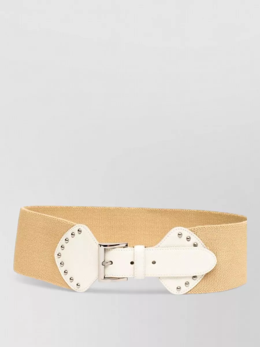 Prada studded waist belt