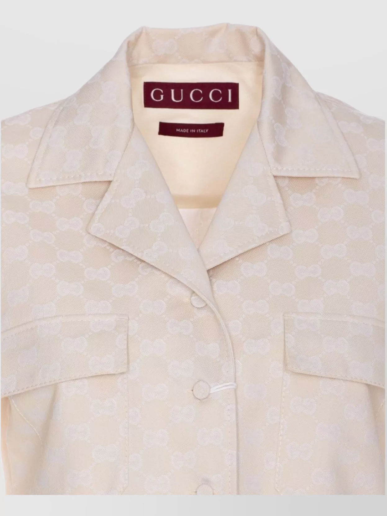 Gucci High Waist Belted Trousers With Patch Pockets