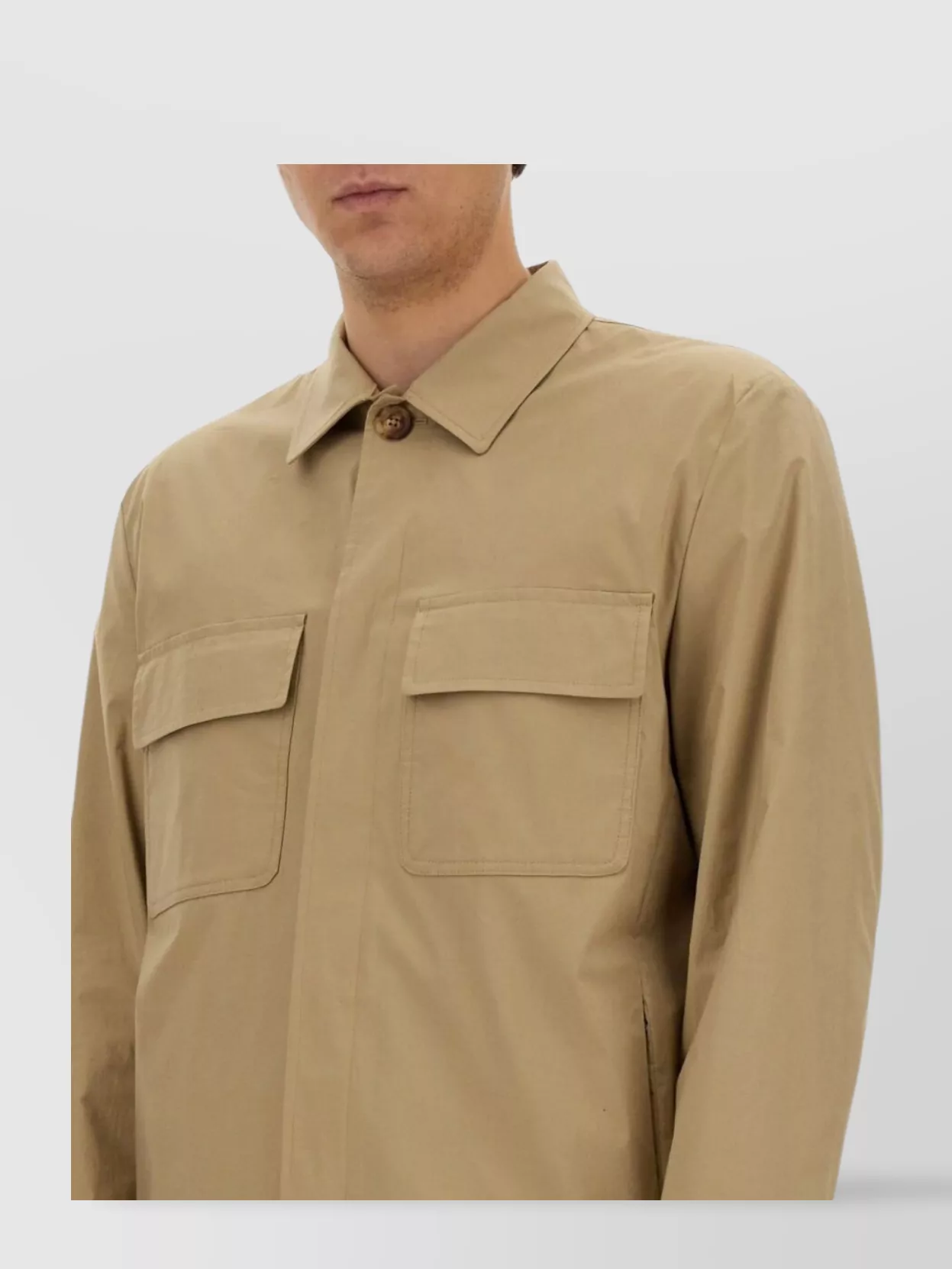 Lardini Shirt Jacket Featuring Flap Pockets