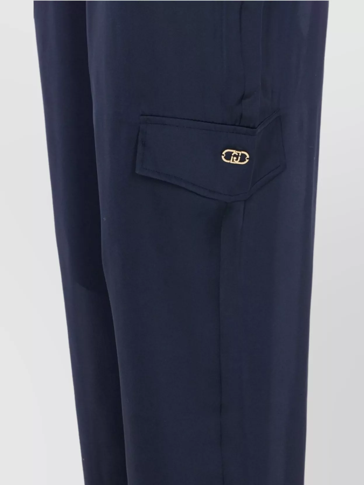 Liu Jo Cargo Pocket Satin Effect Trousers