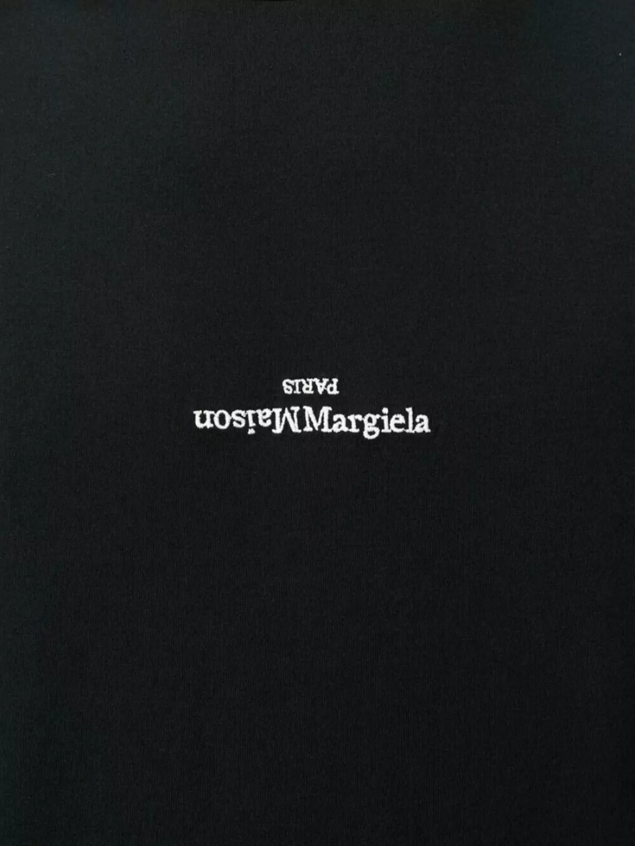 Maison Margiela Jersey T-Shirt With Distorted Logo Design
