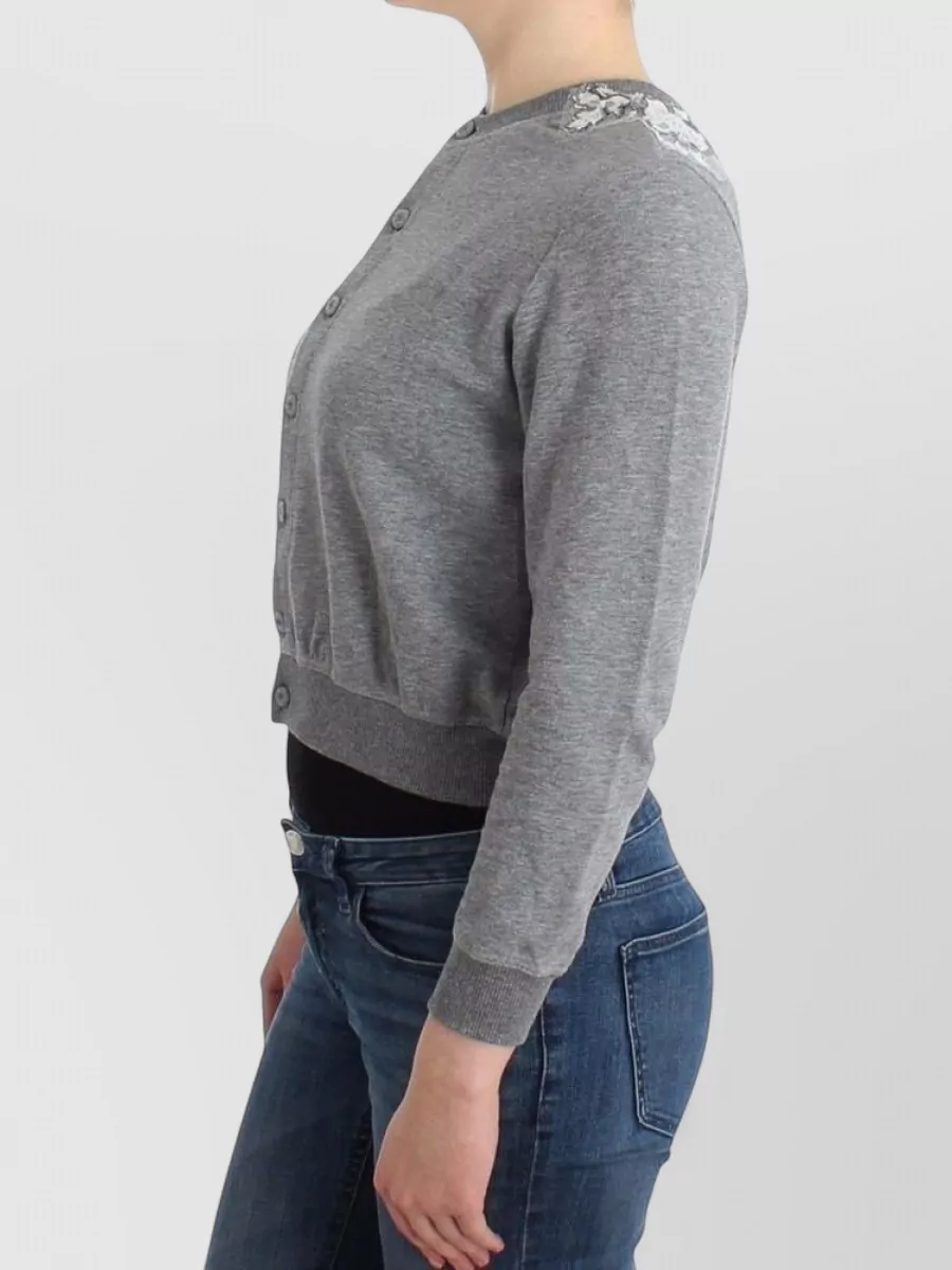 Ermanno Scervino Cropped Lace Cardigan