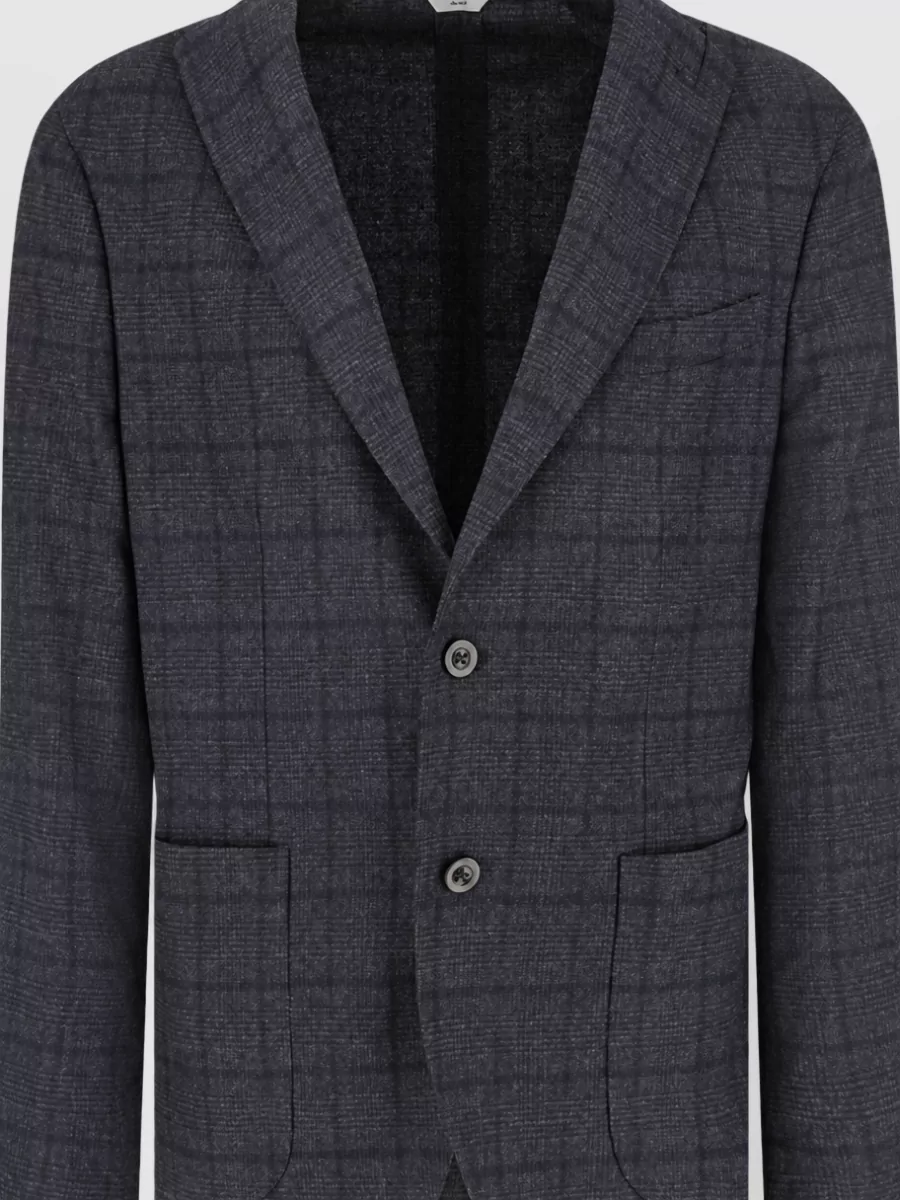 Boglioli embroidered wool blend blazer