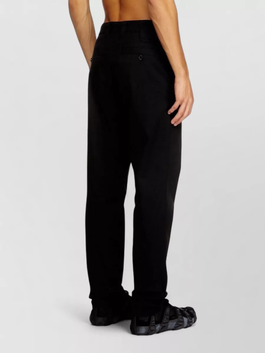Diesel Straight Trousers Back Welt Pockets Utility
