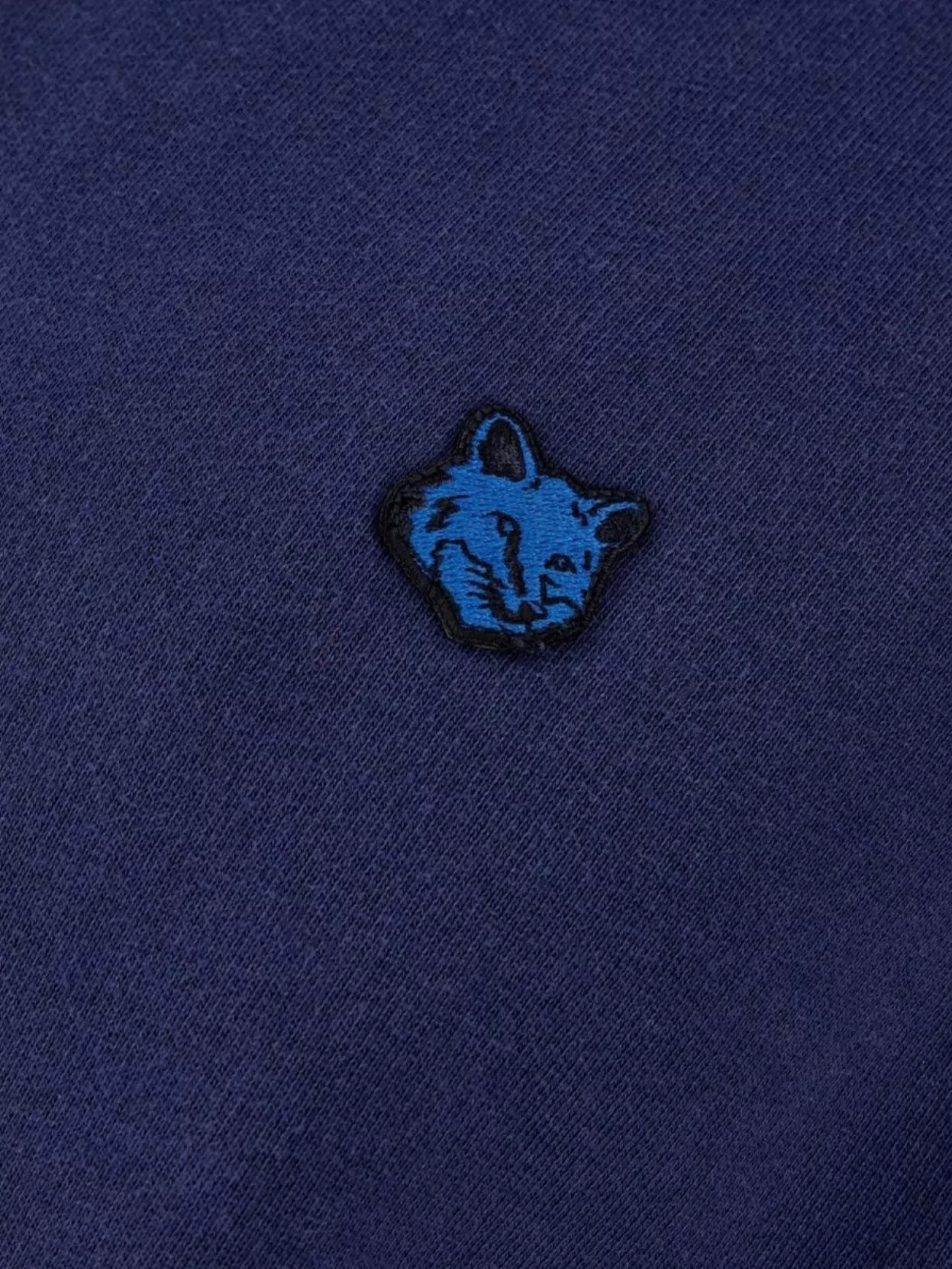 Maison Kitsuné Loose Fit Cotton Sweatshirt With Fox Patch