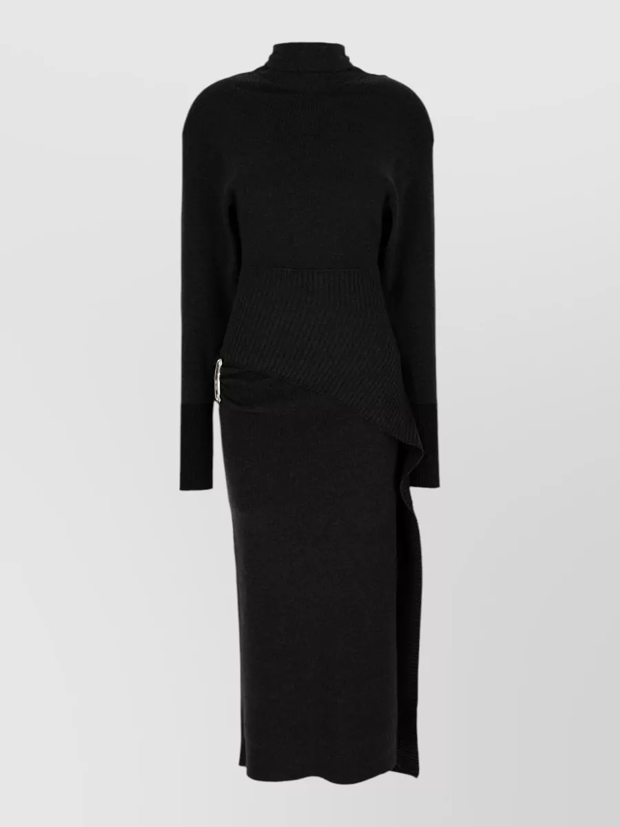 Lanvin cashmere knit knee-length dress