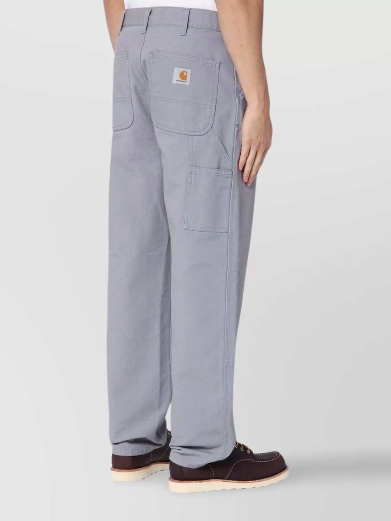 Carhartt Pant Double Knee Stitch Detailing In Gray