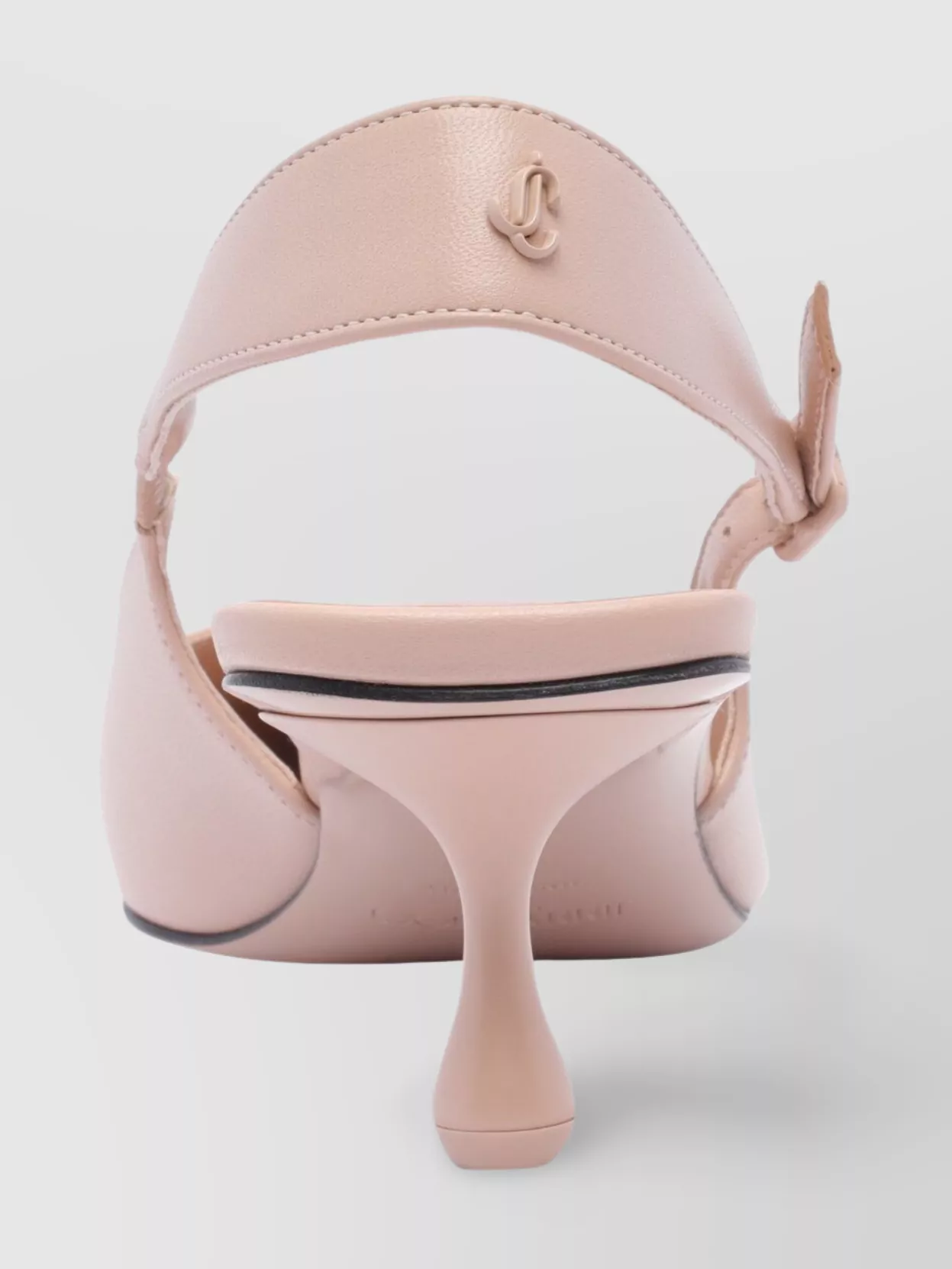 Jimmy Choo Buckle Detail Kitten Heel Patent Leather Pumps