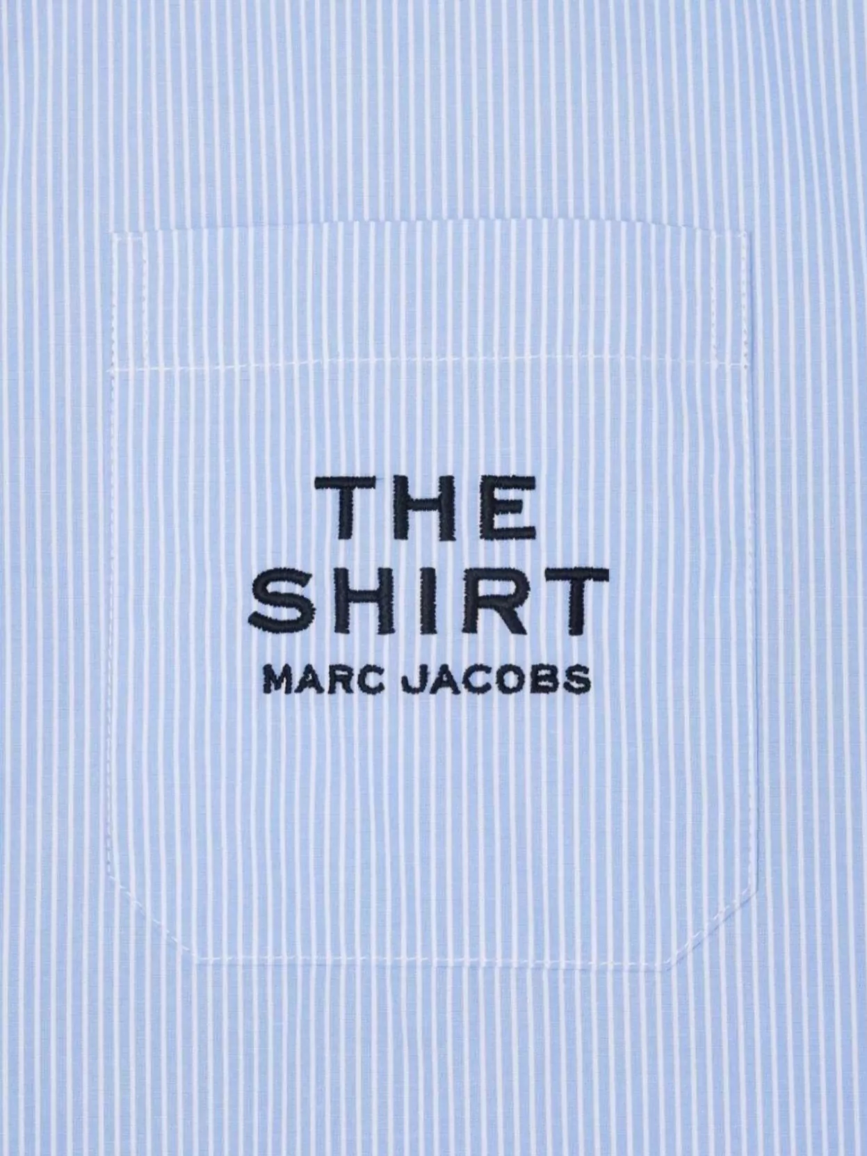 Marc Jacobs Striped Cotton Shirt Collar Pocket Sleeves
