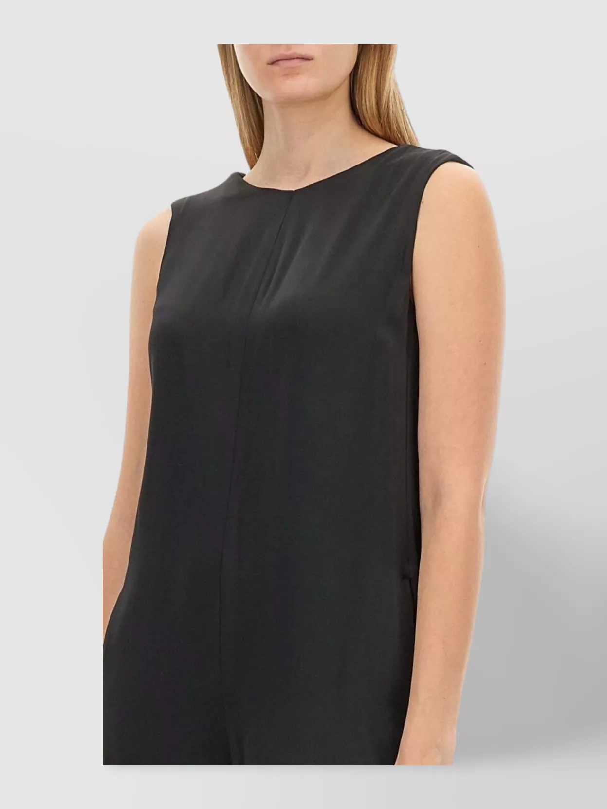 S Max Mara Bow Detail Sleeveless Wide Leg Suit