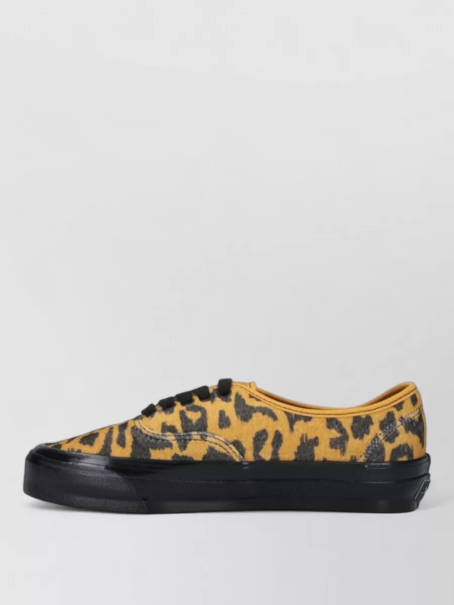 Vans Low Top Sneakers Animal Print Rubber Sole
