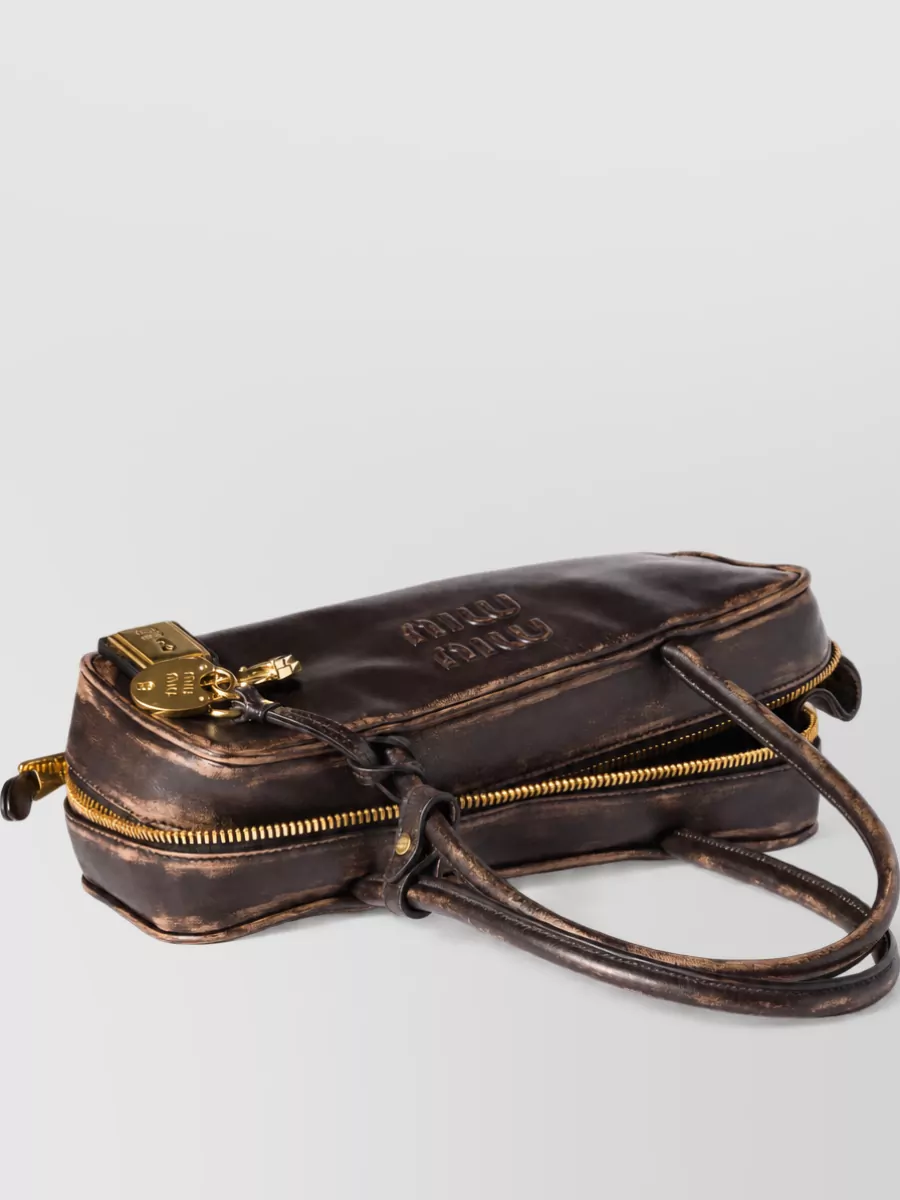 Miu Miu Beau Nappa Leather Clutch Bag