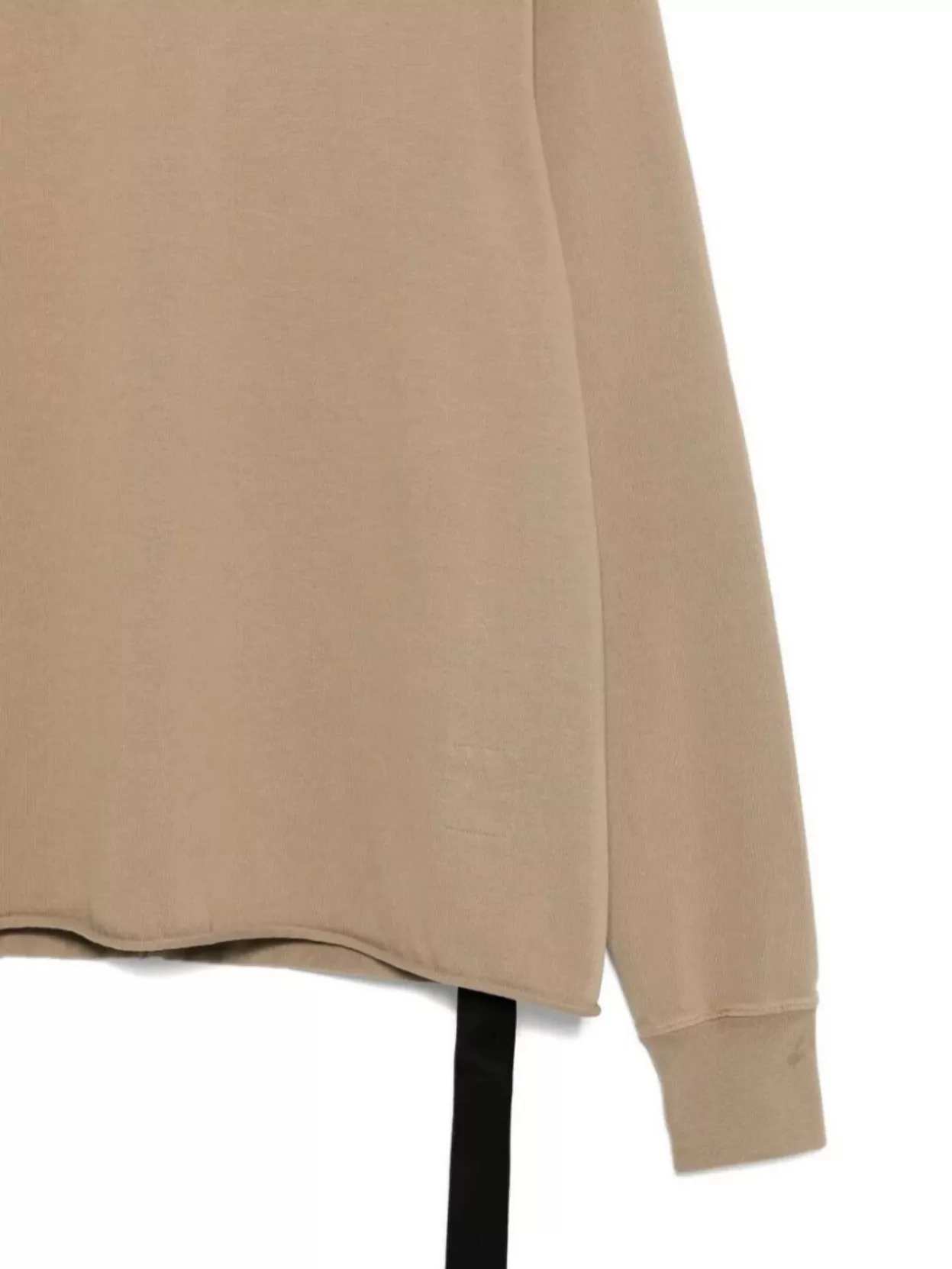 Rick Owens Drkshdw Asymmetrical Hem Crewneck Long Sleeve Sweatshirt