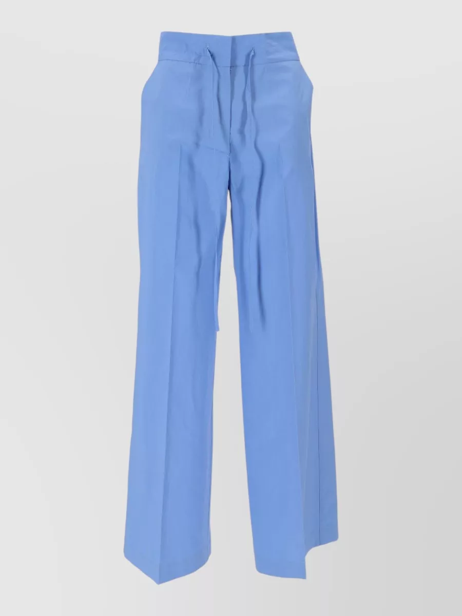 Parosh High Waist Wide Leg Tailored Trousers