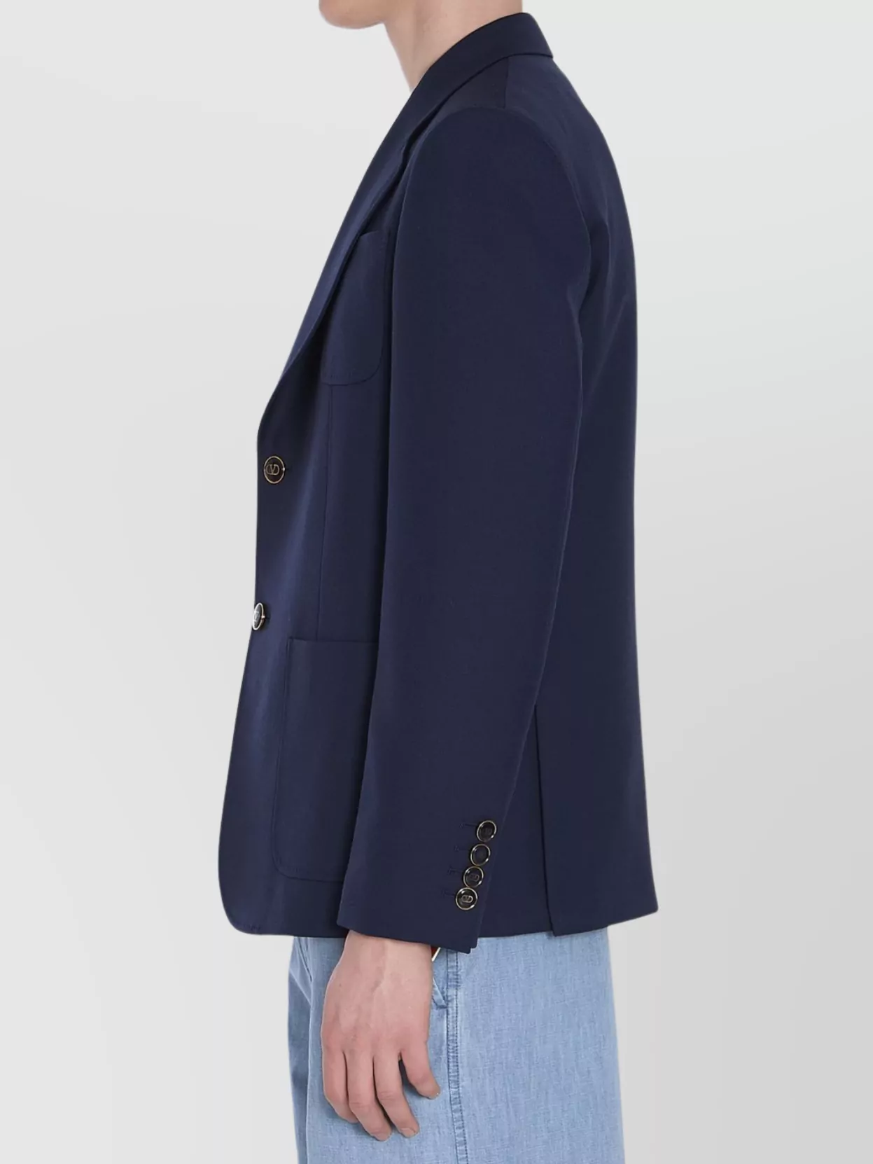 Valentino Garavani Jacket Wool Gabardine Four Buttons