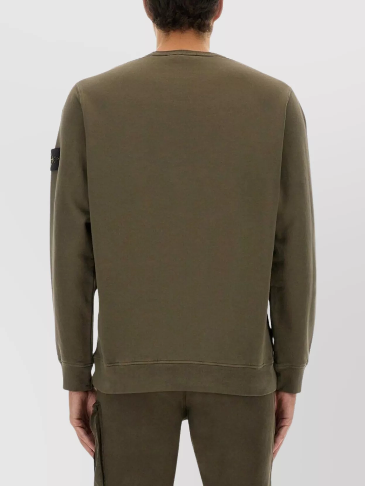 Stone Island Crew Neck Sweater Ribbed Cuffs