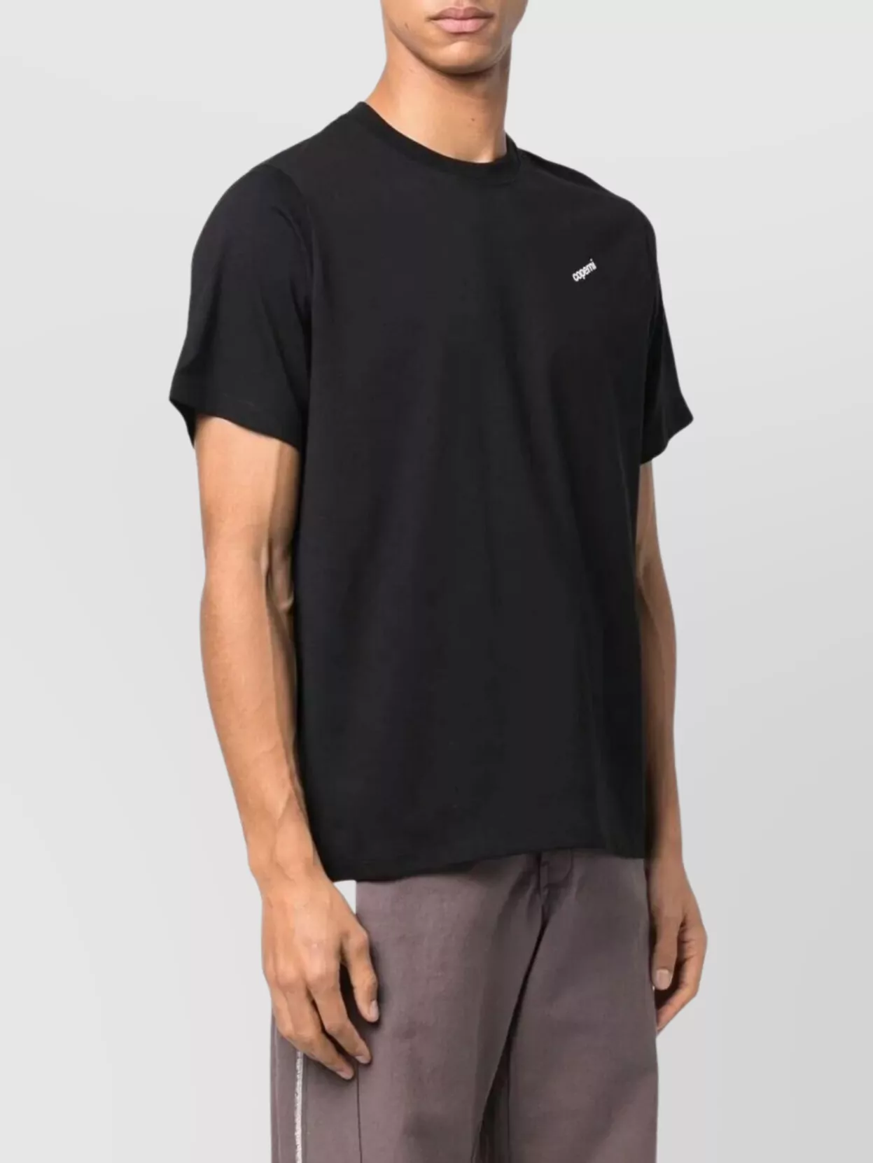 Coperni Cotton Crew Neck T-Shirt With Logo Print