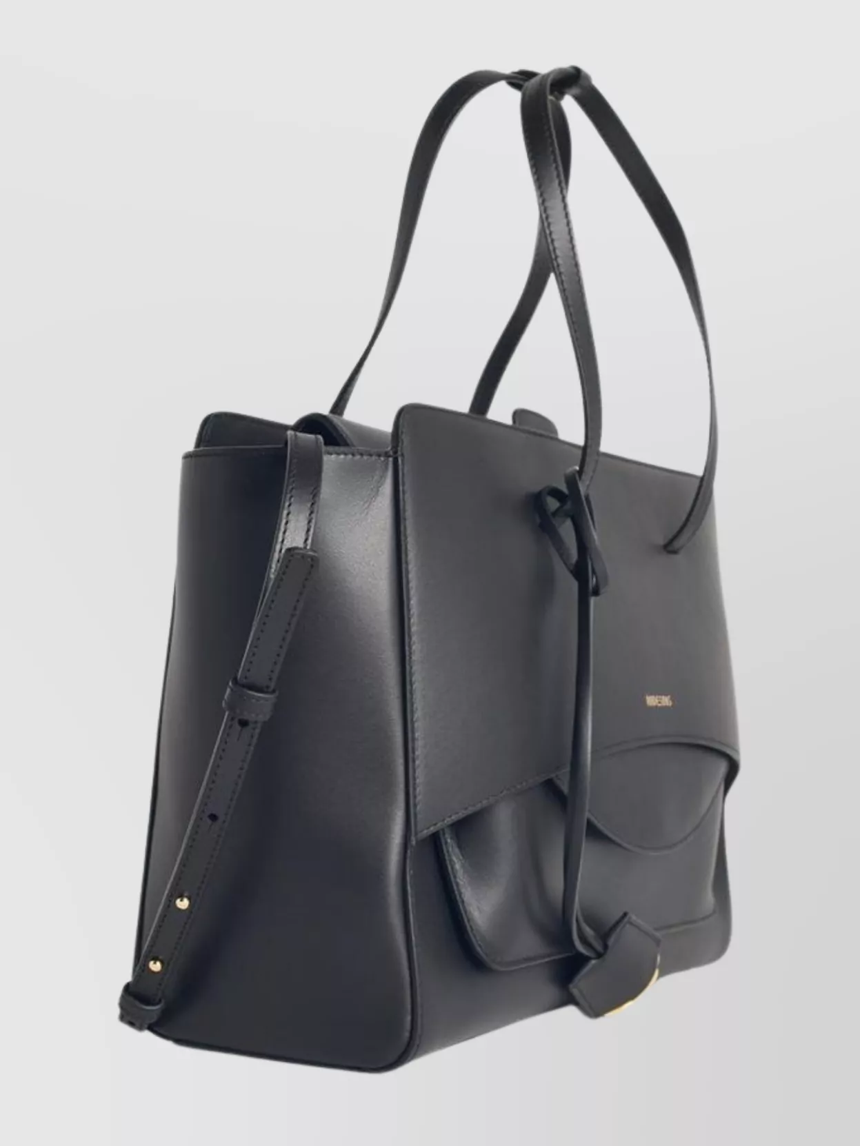 Hidesins Structured Leather Shoulder Bag Flap Design