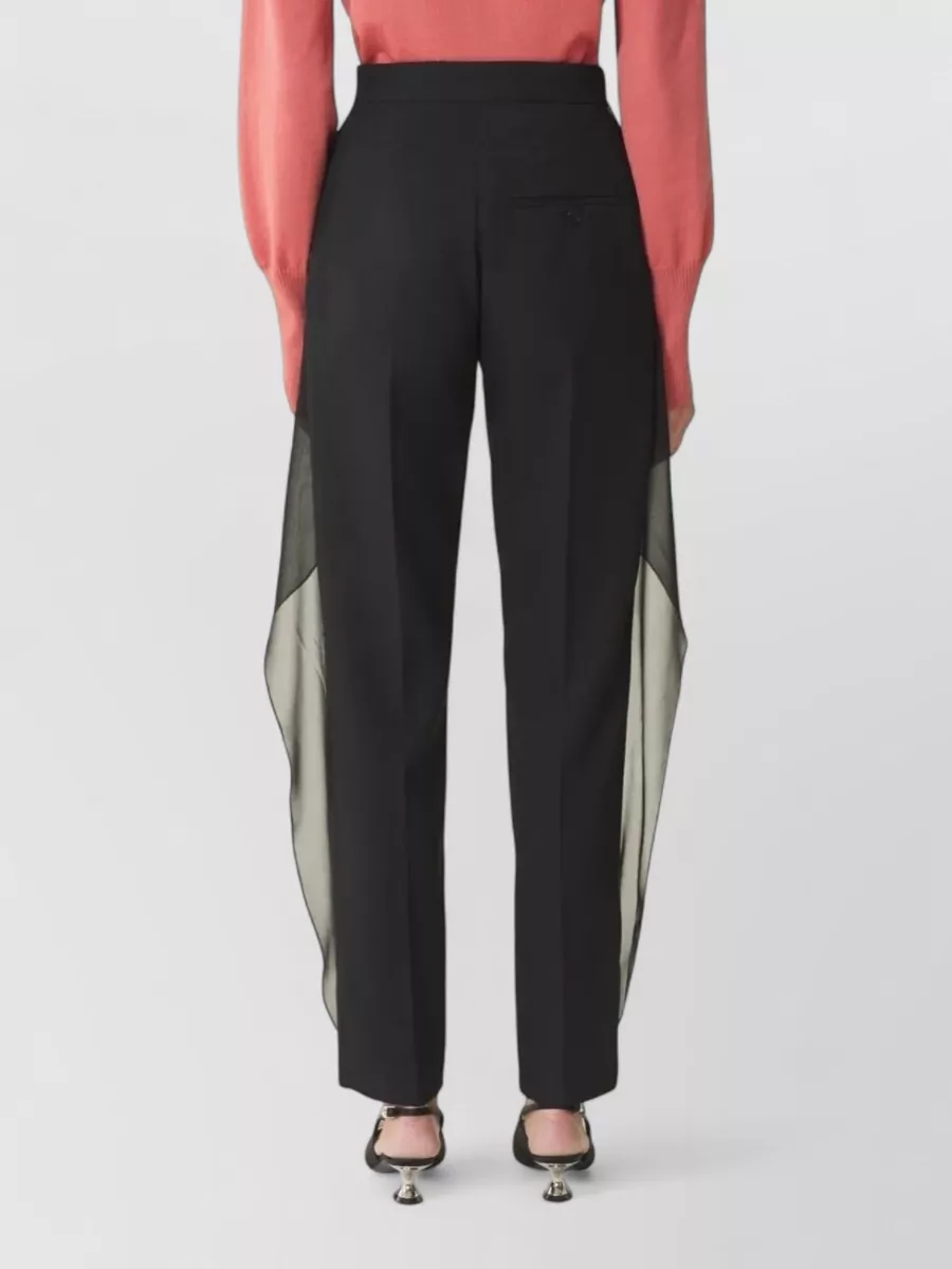 Lanvin Ruffled Straight Trousers