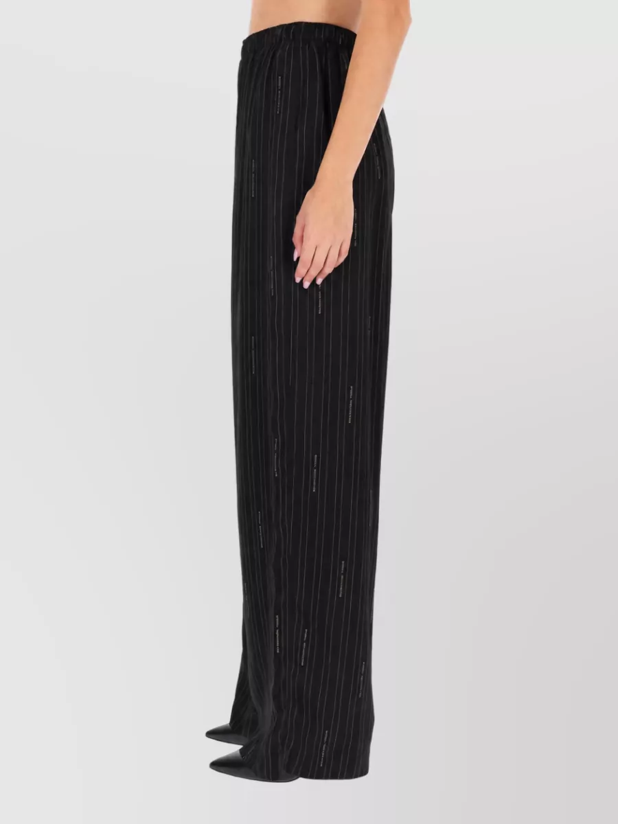 Balenciaga Viscose Wide-Leg Trousers