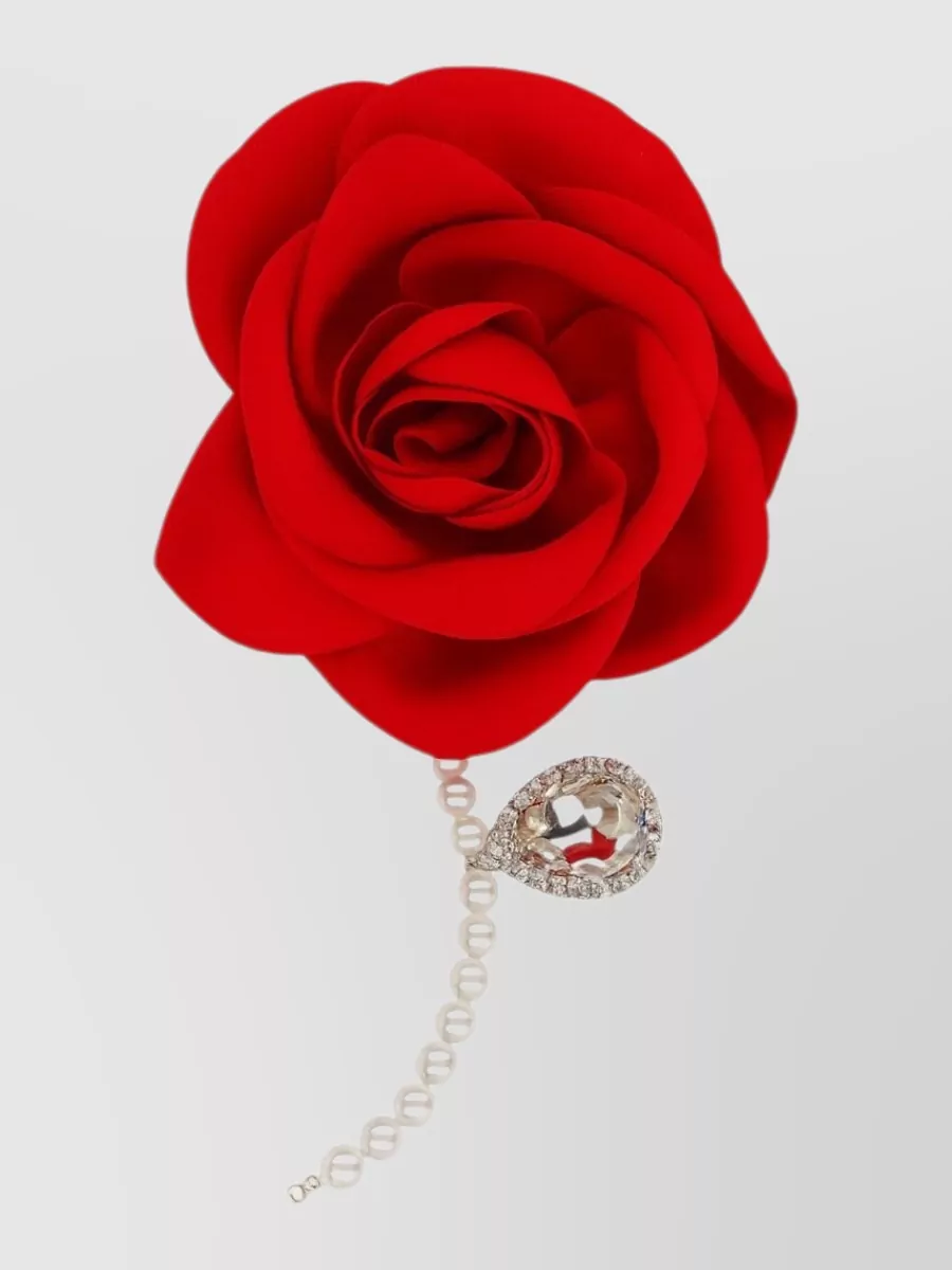 Magda Butrym Velvet Rose Brooch