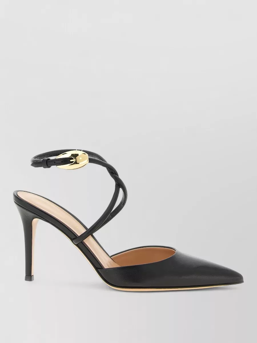 Gianvito Rossi Leather Asymmetric Pumps