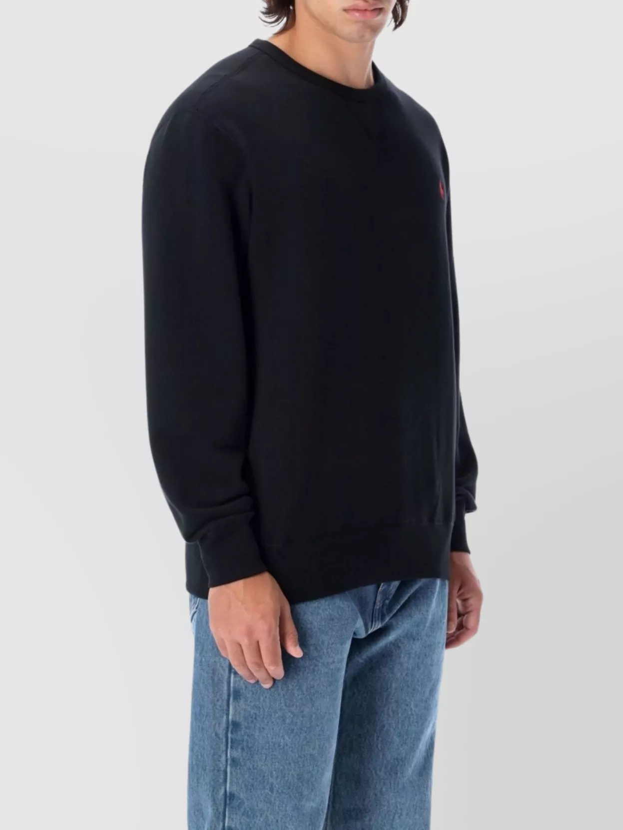 Polo Ralph Lauren Cotton Crewneck With Ribbed Hem
