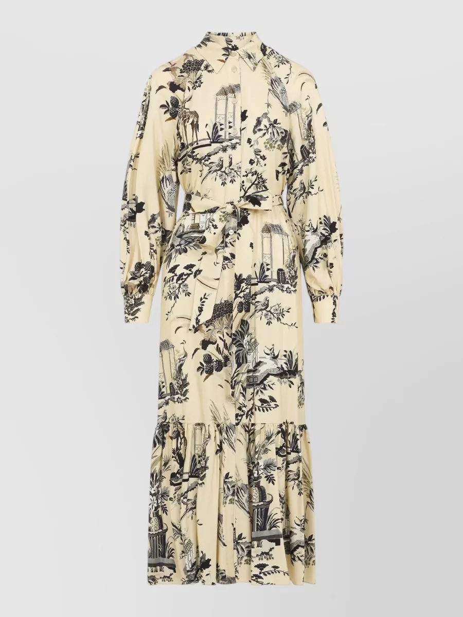 Etro Printed Shirt Midi Dress