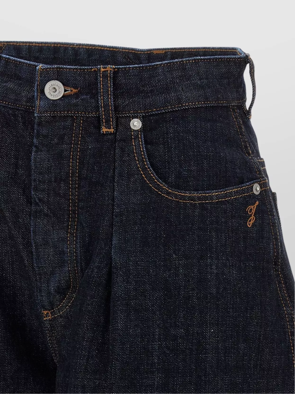 Jacquemus Ovalo Denim Trousers Featuring Pockets