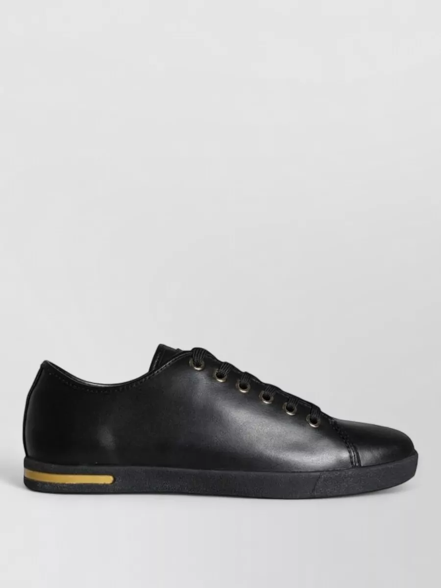 Dolce&Gabbana Leather Lace-Up Sneakers