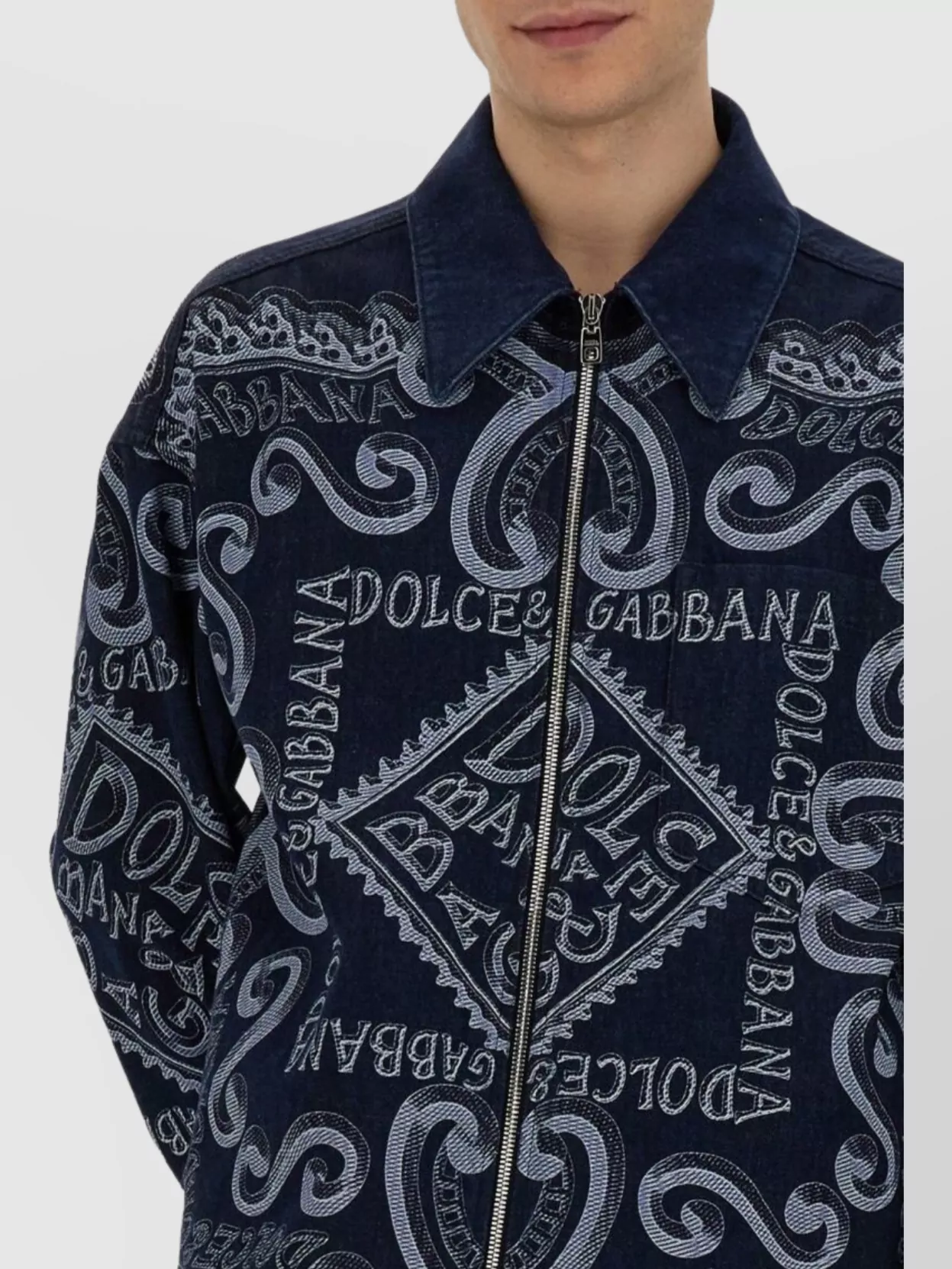 Dolce&Gabbana Embroidered Collar Cardigan With Pockets