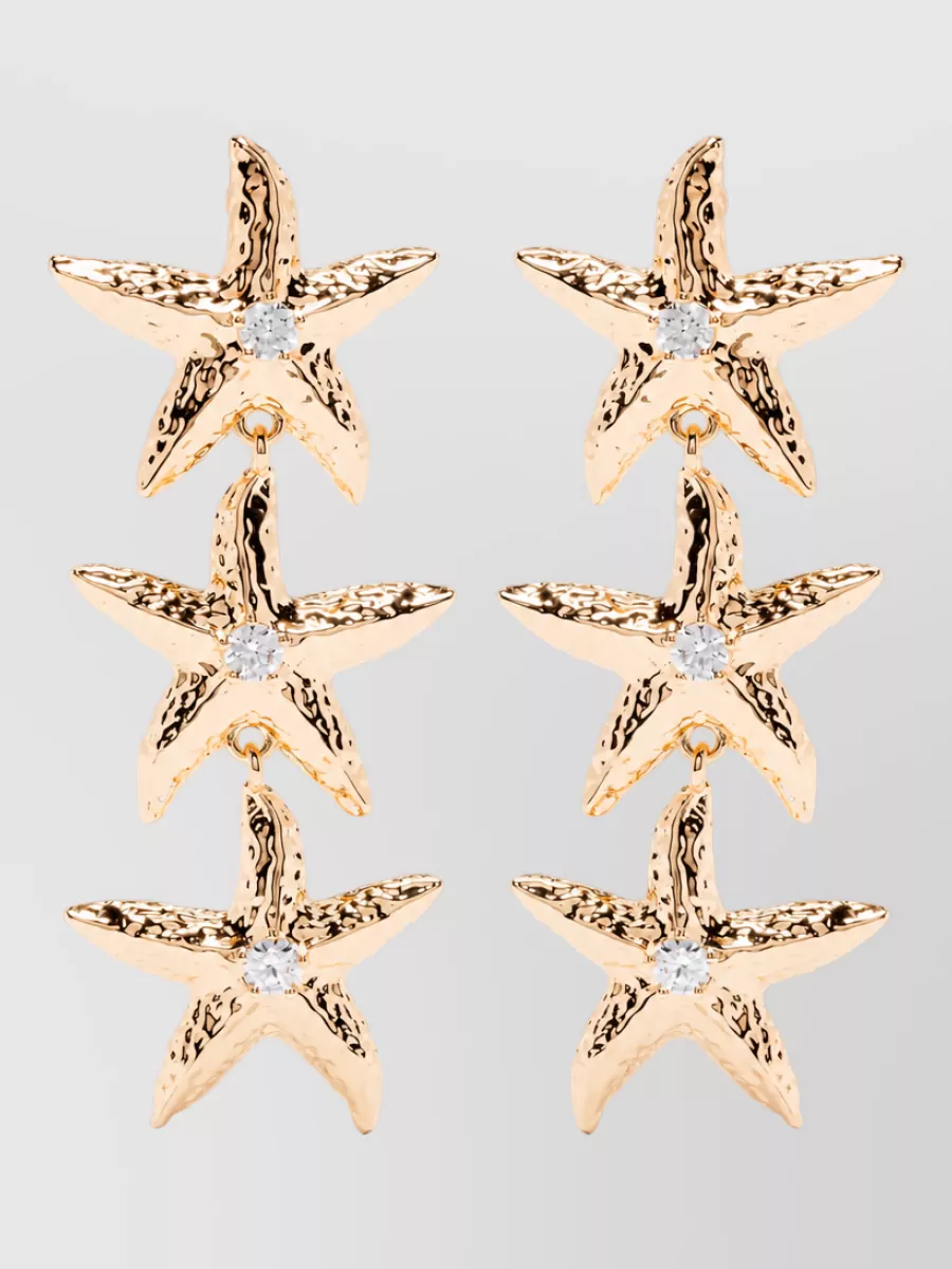 Self-Portrait sea star earrings