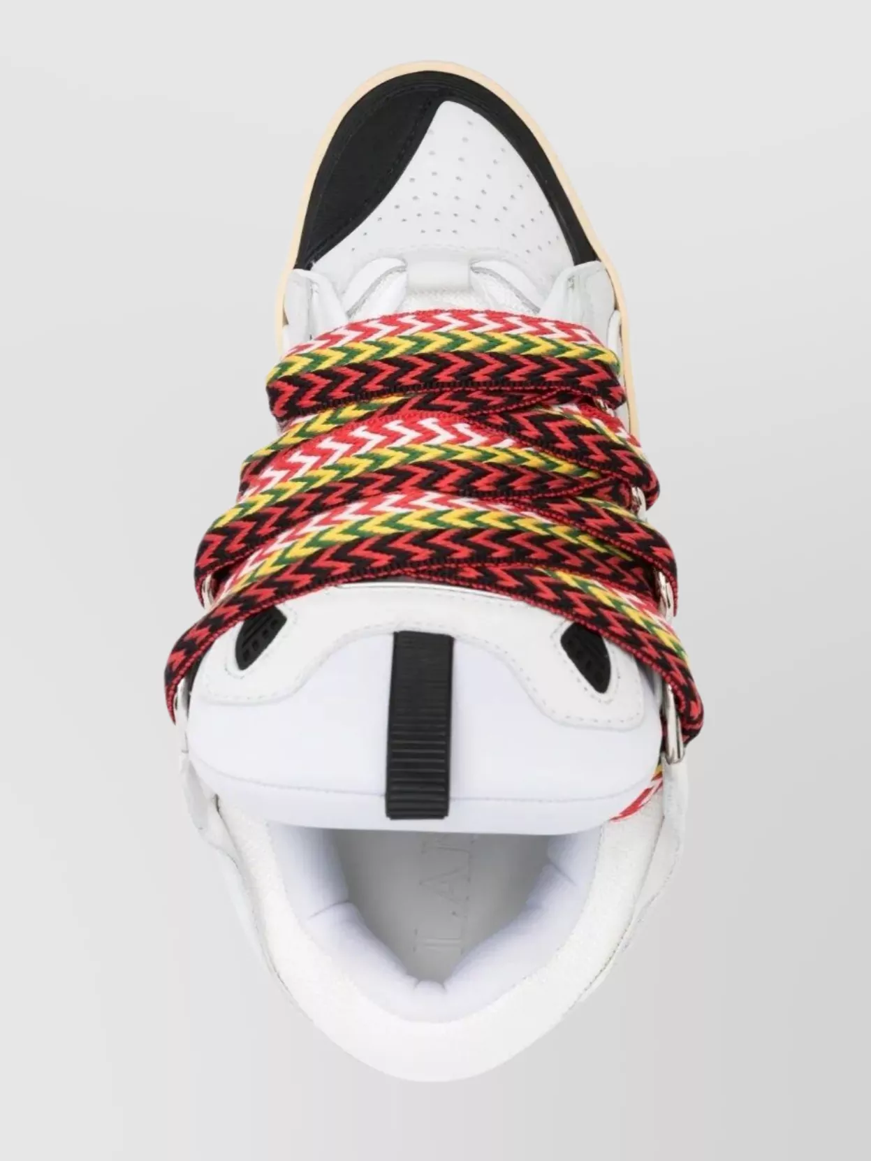 Lanvin Calfskin Mesh Insert Sneakers