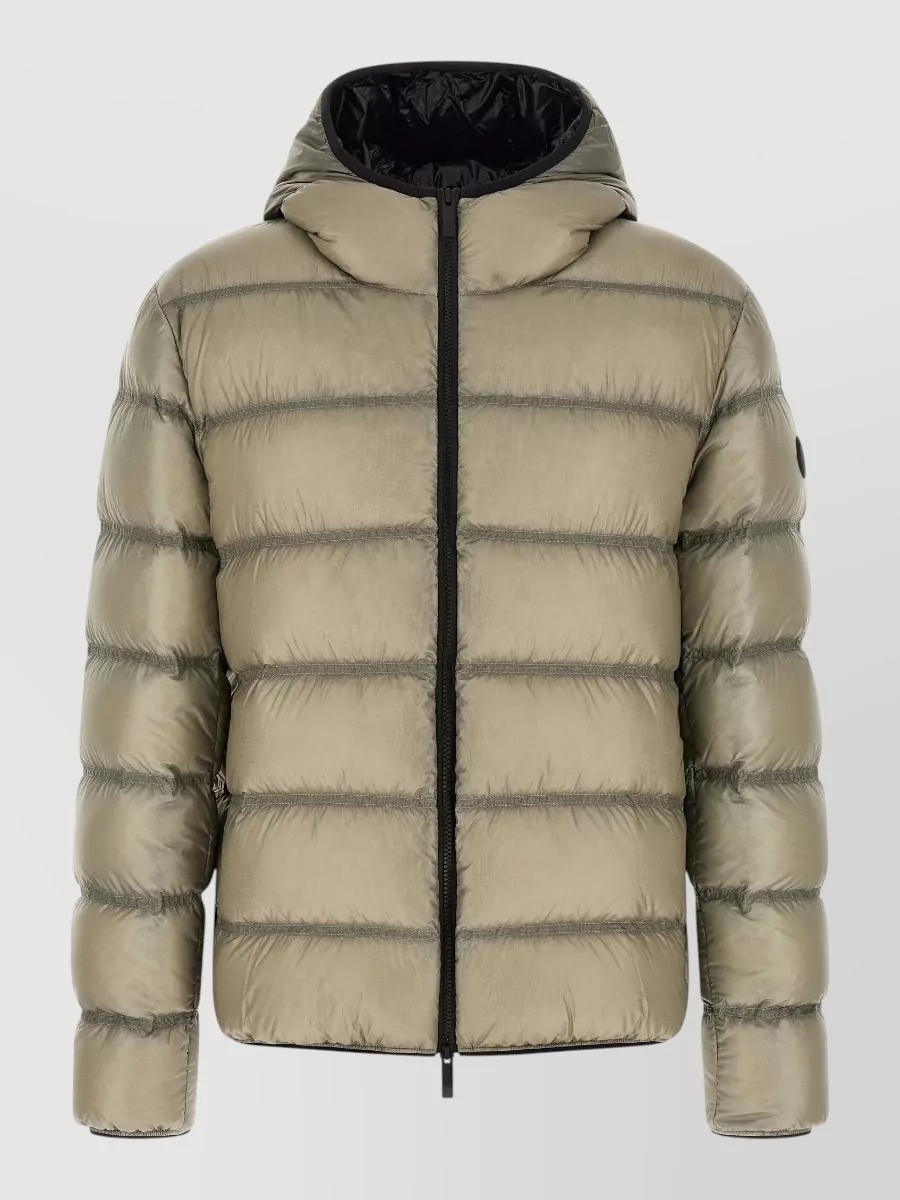 Moncler down hooded quilted puffer jacket
