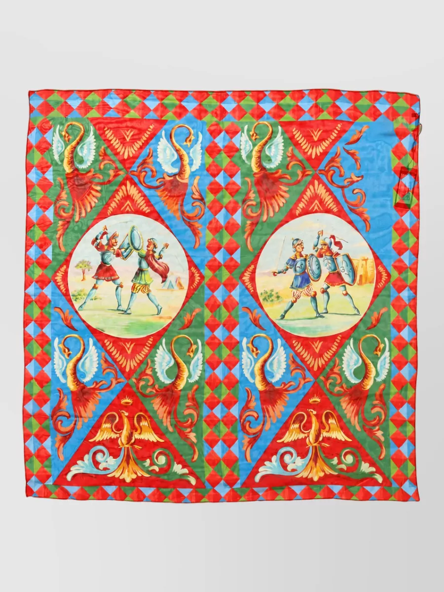 Dolce&Gabbana silk printed square scarf