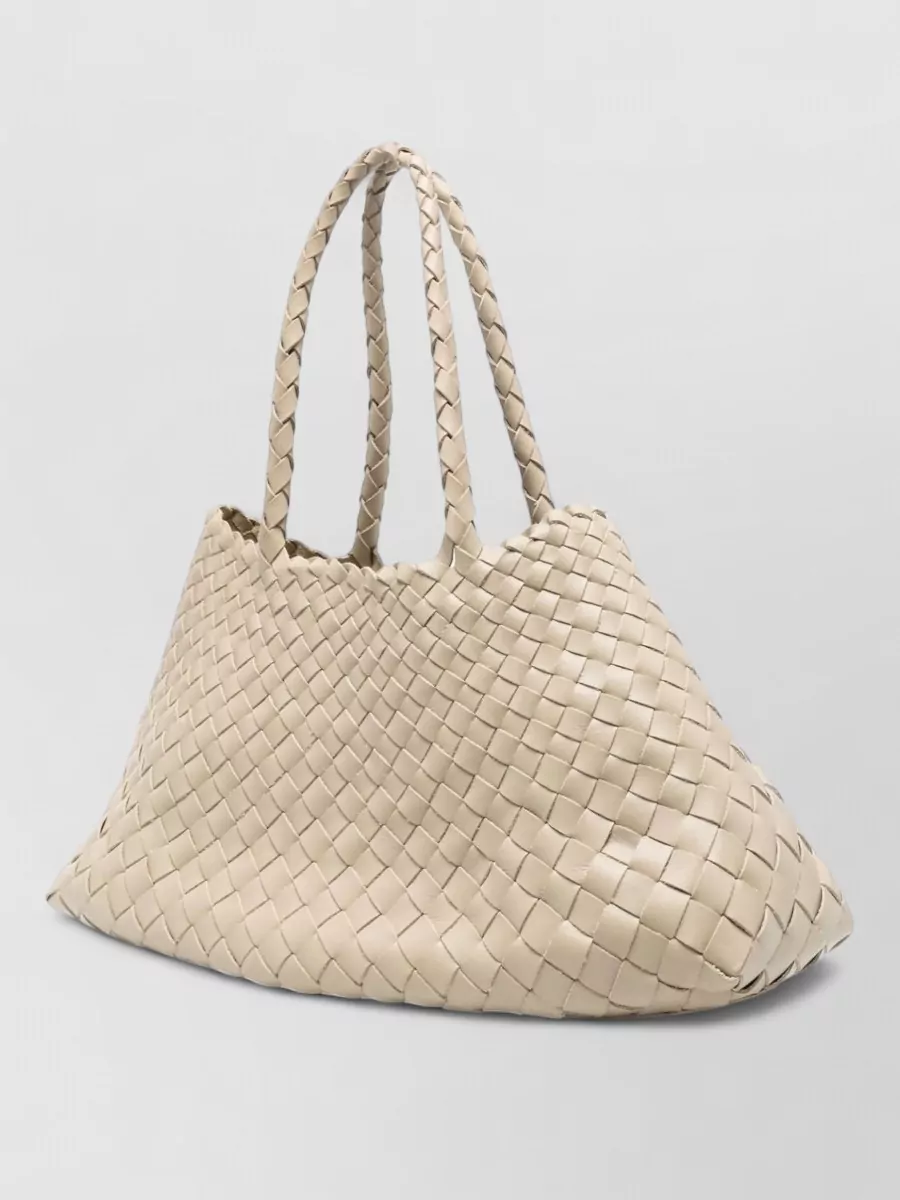 Dragon Diffusion Santa Croce Woven Leather Tote Bag