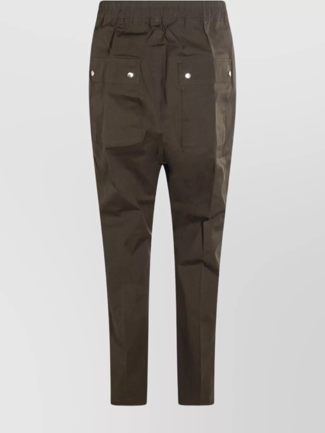 Rick Owens Trousers Featuring Elastic Waistband And Pockets In Black