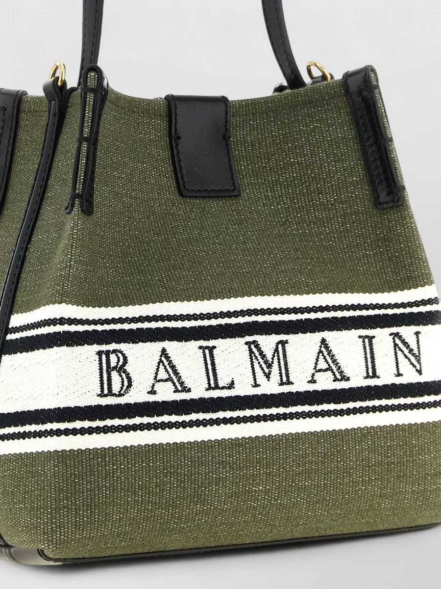 Balmain Release Canvas Bucket Bag